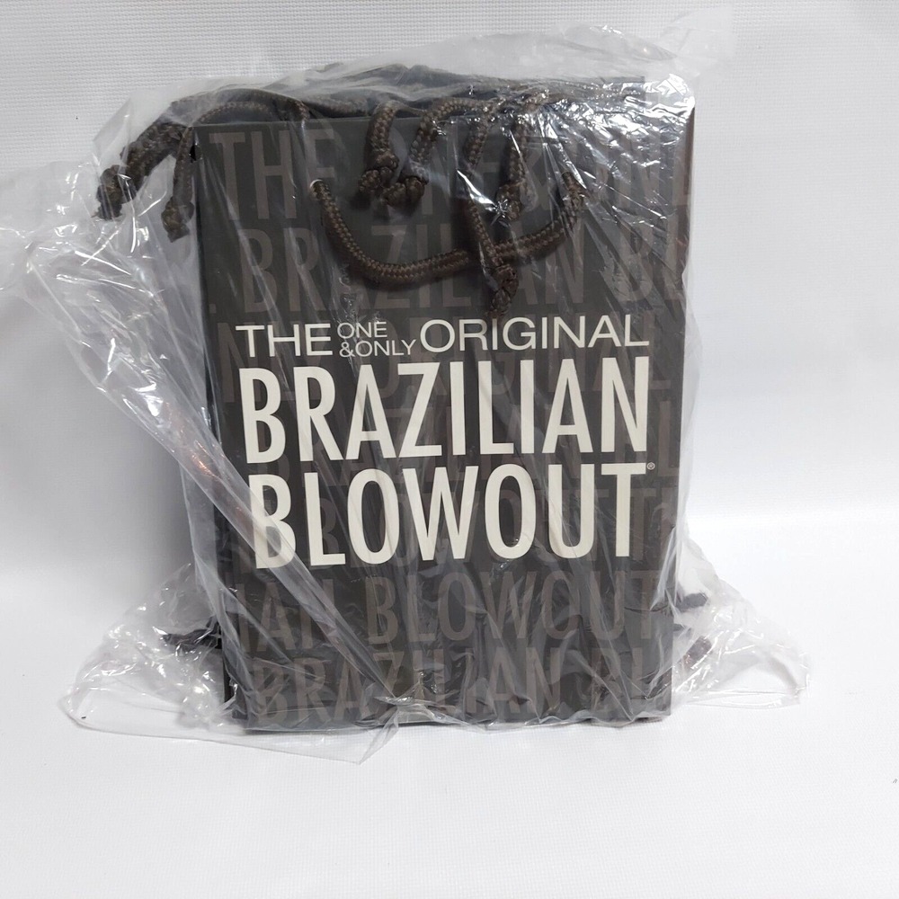 Brazilian Blowout Unisex Shopping Gift Bags OS Black Minimalist Rope Handle 20pk